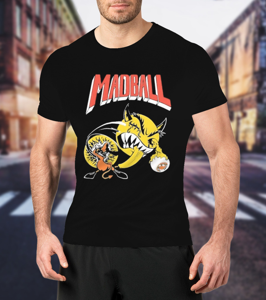 Madball South America Tour March 2026 Yellow Angry Character With Baseball Bat T-Shirt