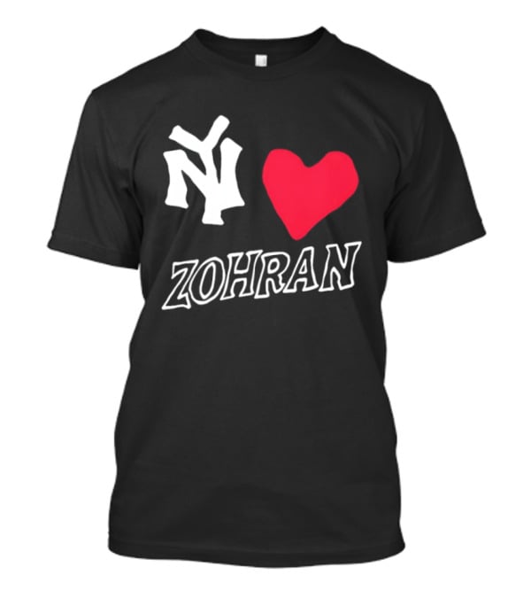 NY Yankees Heart Zohran T-Shirt