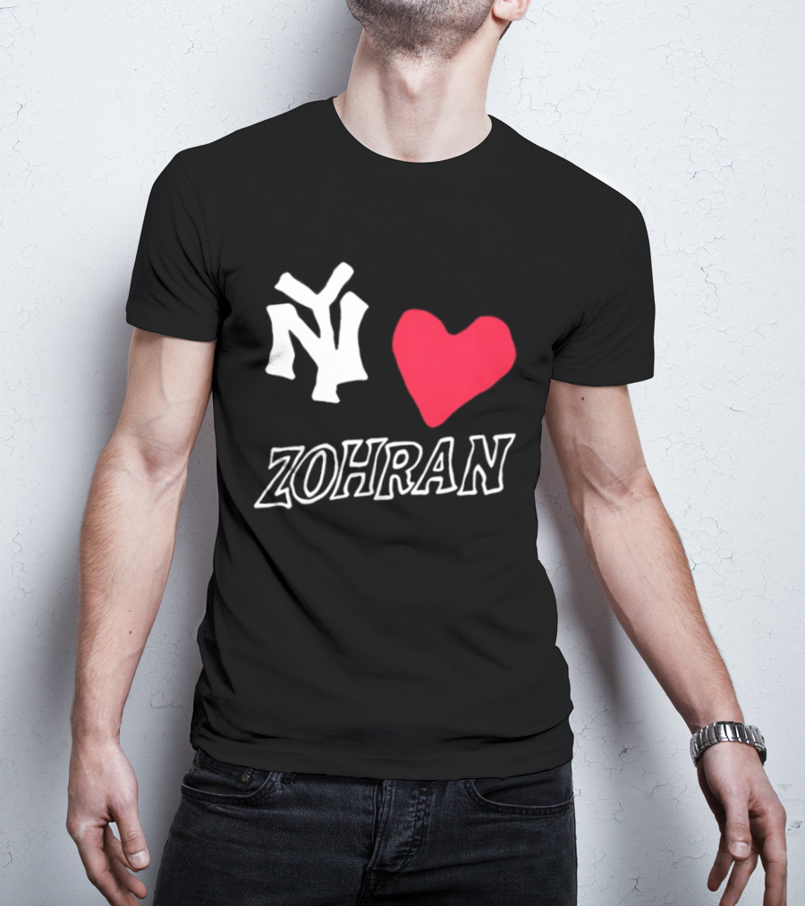 NY Yankees Heart Zohran T-Shirt
