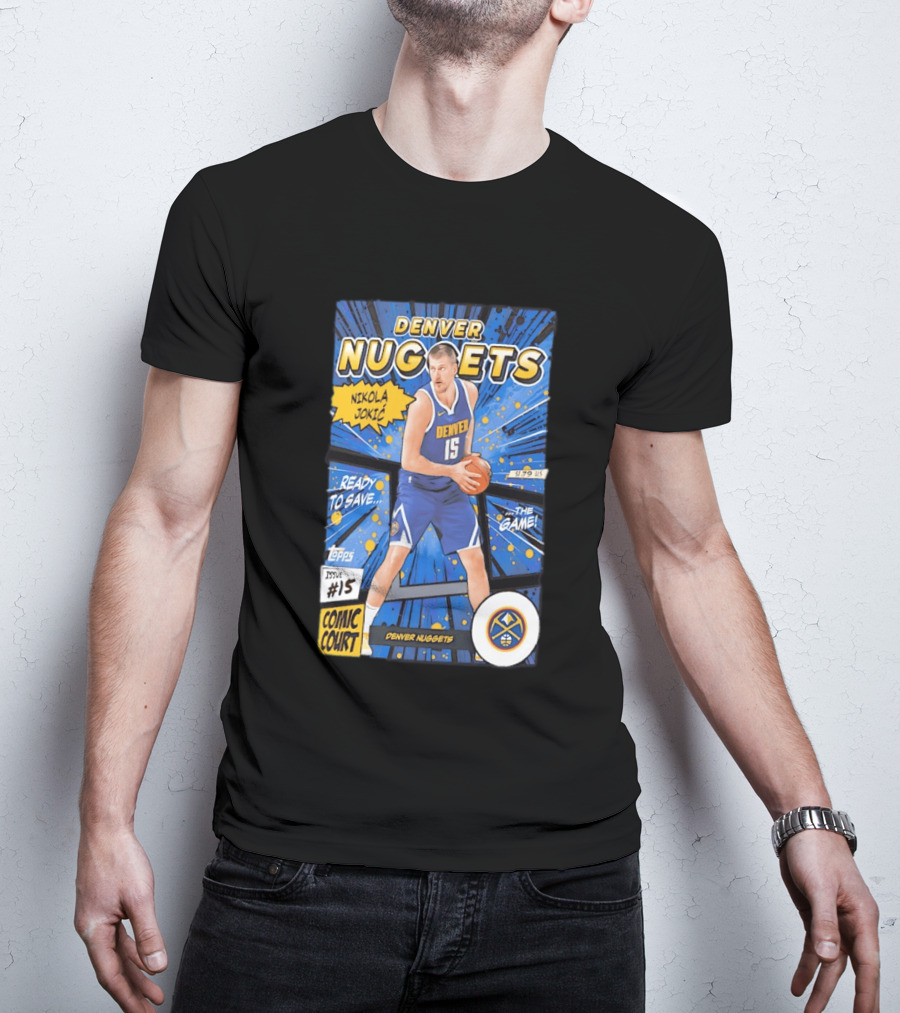 Denver Nuggets Nikola Jokic Comic Court Issue 15 T-Shirt