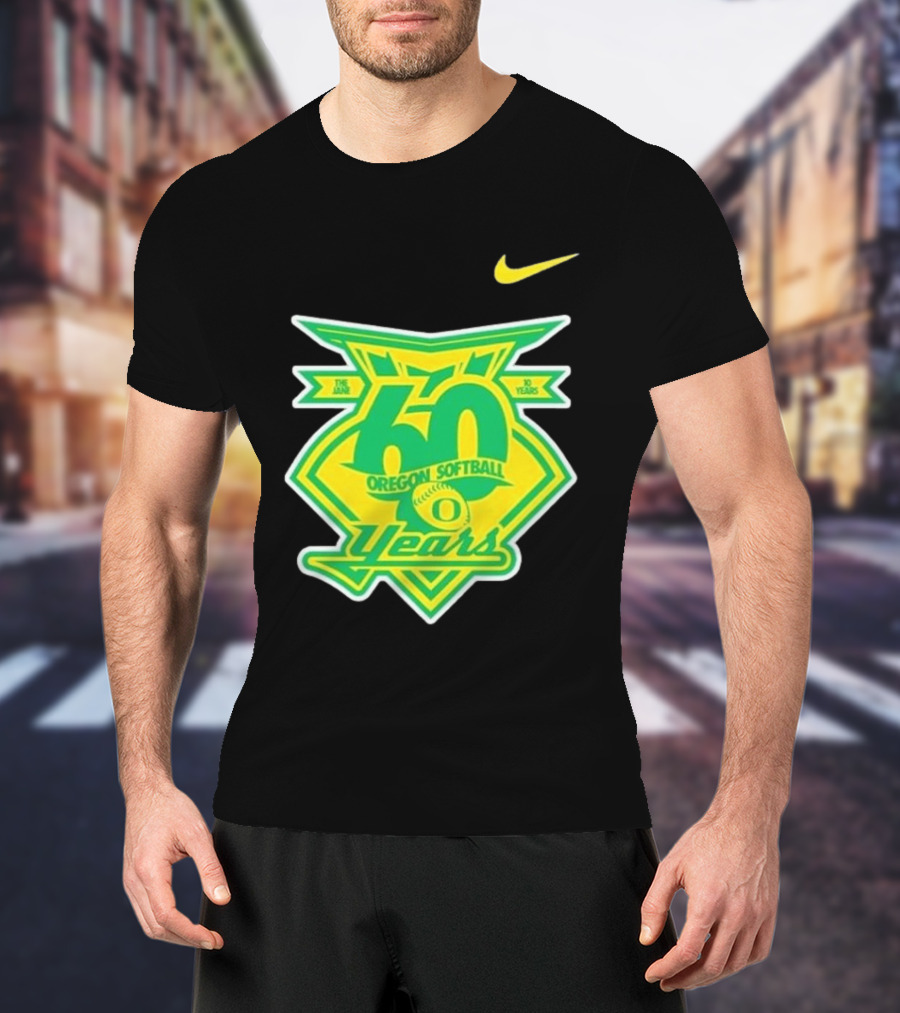 Nike Oregon Softball 60 Years Anniversary T-Shirt