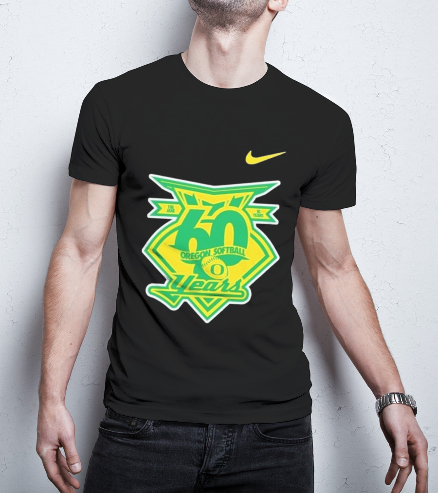Nike Oregon Softball 60 Years Anniversary T-Shirt