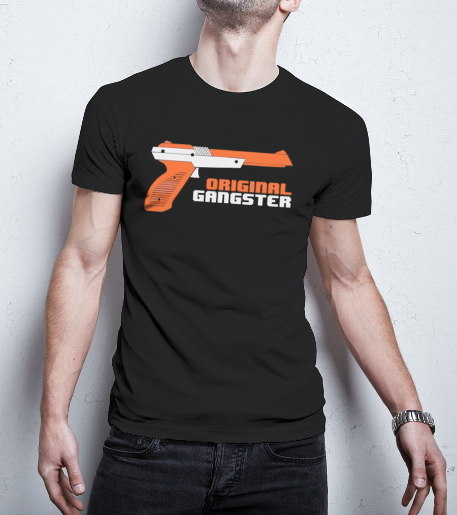Original Gangster Orange Video Game Zapper Gun T-Shirt