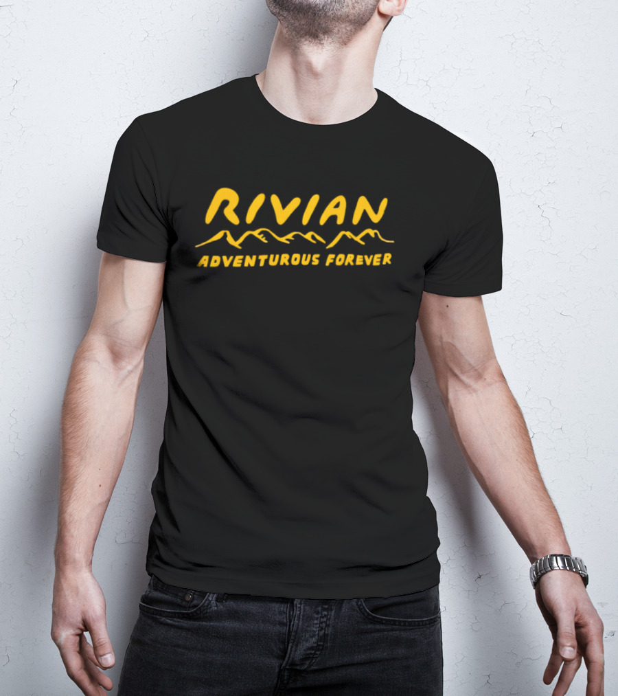 Rivian Adventurous Forever Yellow Mountain T-Shirt