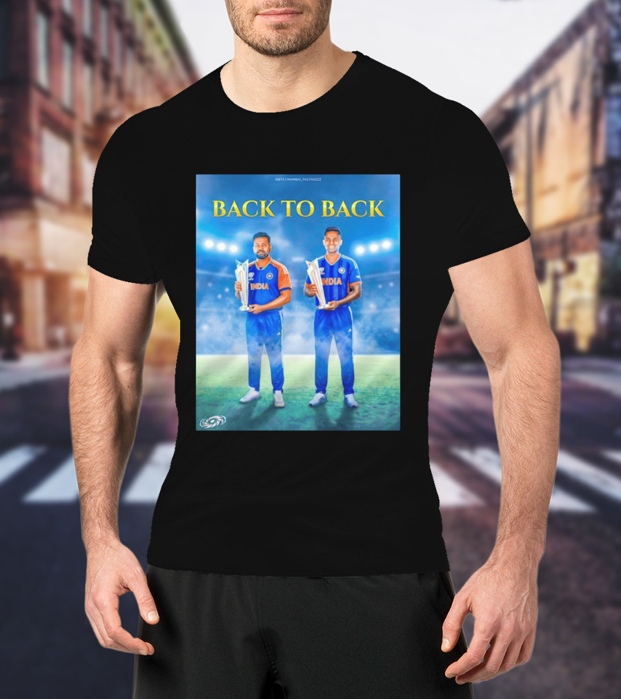 Back To Back India T20 World Cup Rohit Sharma Suryakumar Yadav T-Shirt