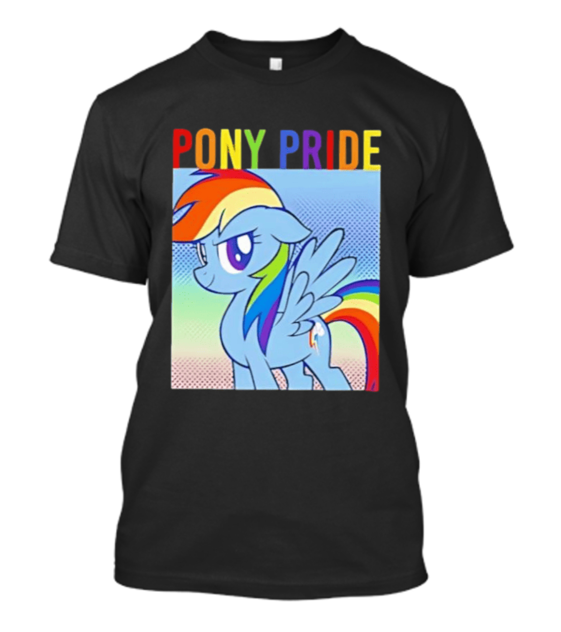Rainbow Dash Pony Pride My Little Pony Rainbow T-Shirt