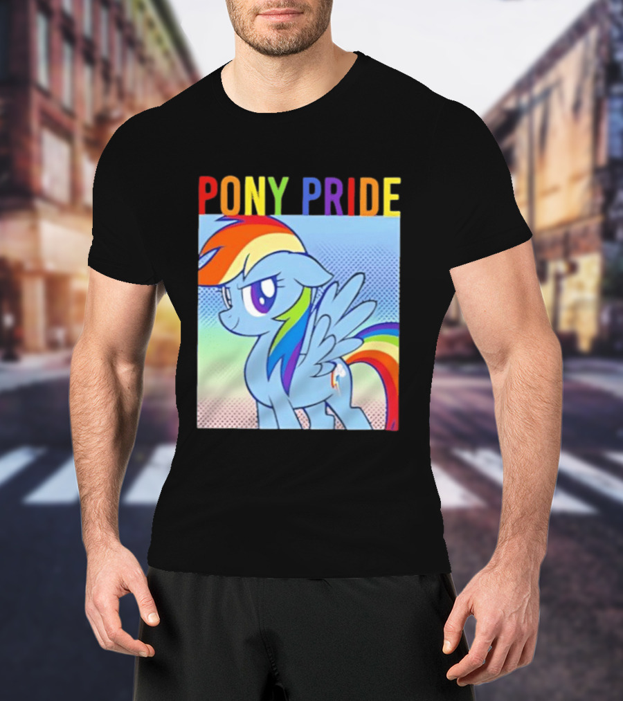 Rainbow Dash Pony Pride My Little Pony Rainbow T-Shirt