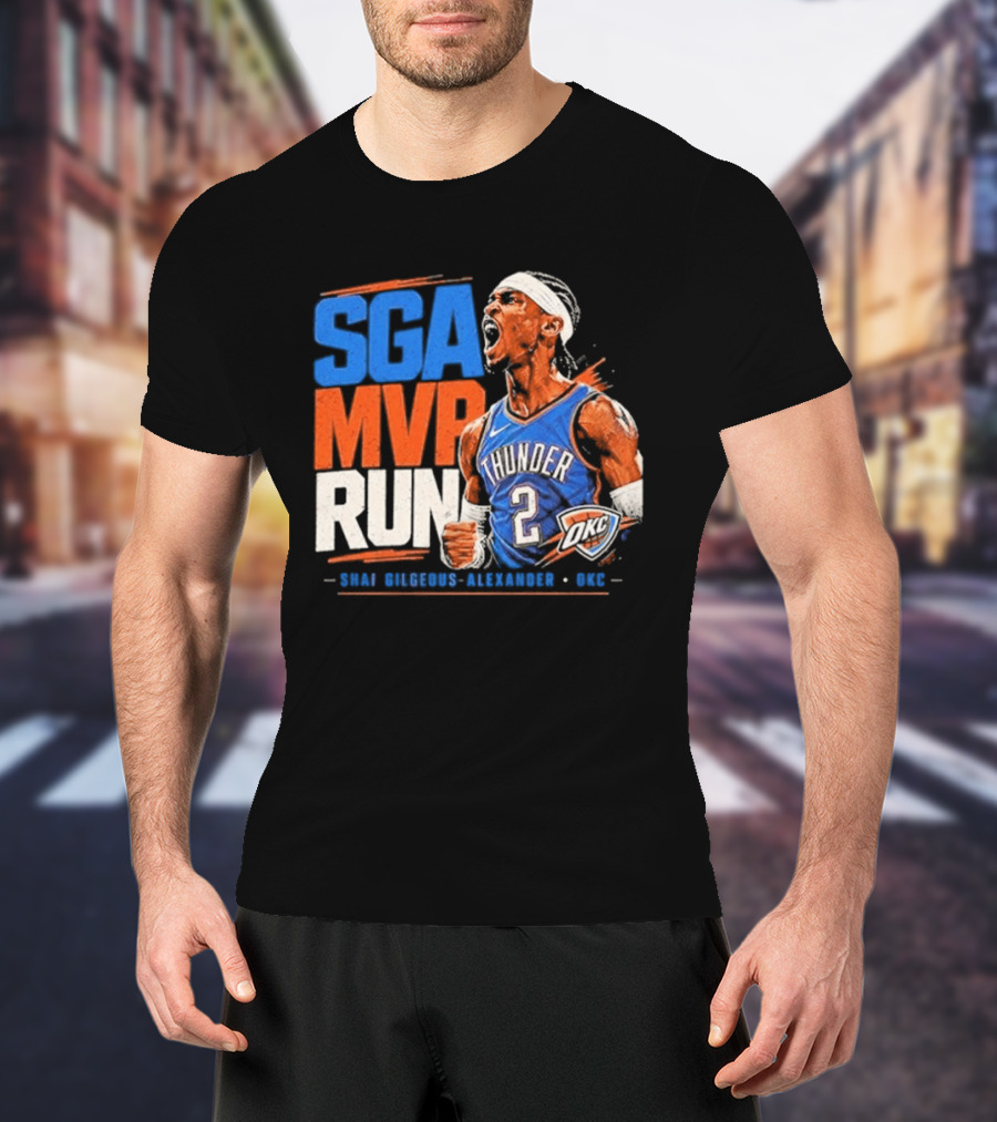 SGA MVP Run Shai Gilgeous Alexander OKC Thunder 2 T-Shirt