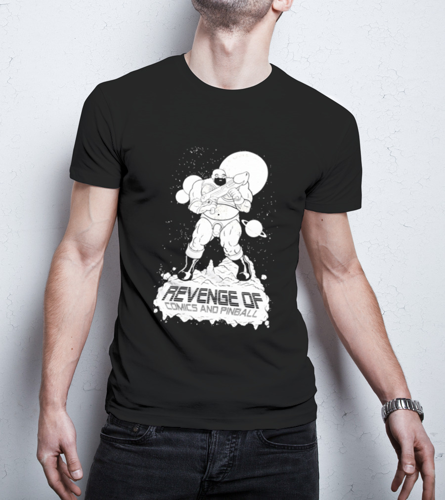 Revenge Of Comics And Pinball Spacesuit Cosmic Warrior Planet Battle T-Shirt