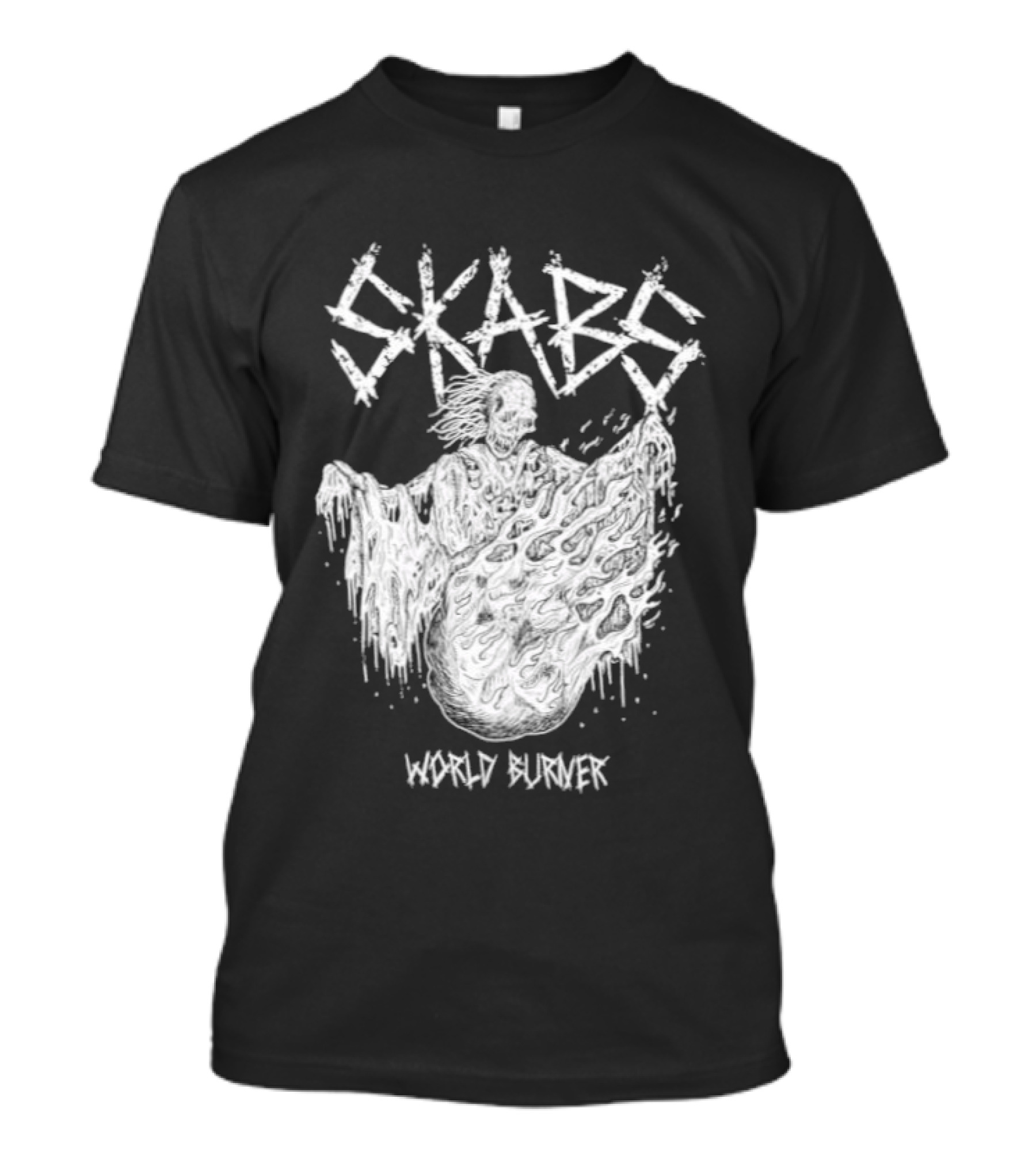 SKABS World Burner Skeleton Phantom Graffiti T-Shirt