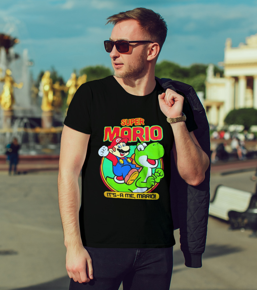 Super Mario Yoshi It's A Me Mario Nostalgic Adventure T-Shirt