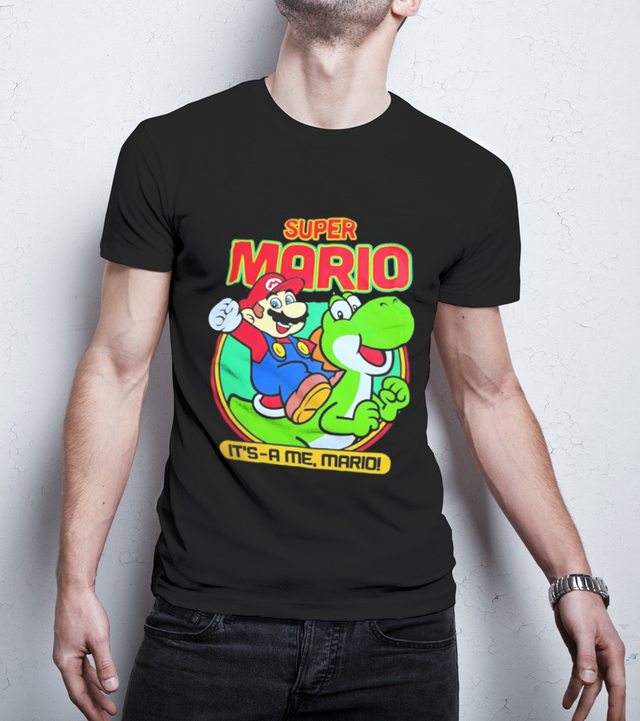Super Mario Yoshi It's A Me Mario Nostalgic Adventure T-Shirt