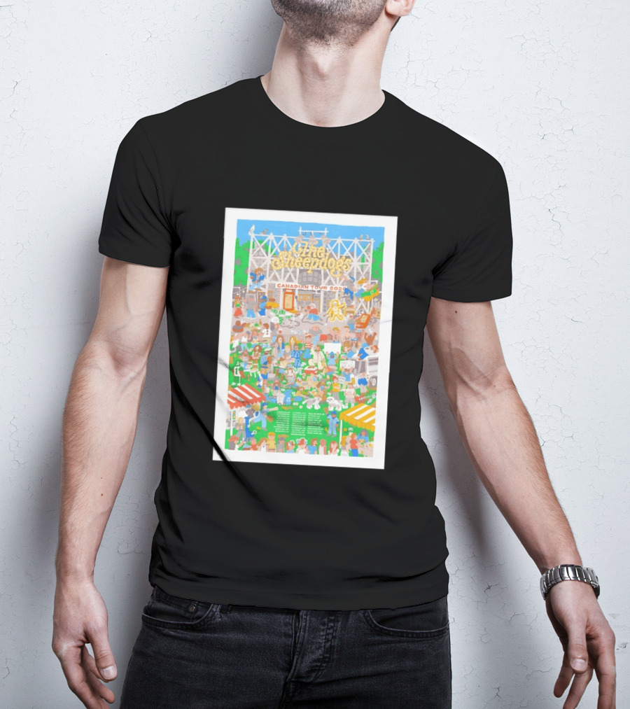 The Sheepdogs Canadian Tour 2026 Colorful Festival Scene With Crowd And Marquee T-Shirt