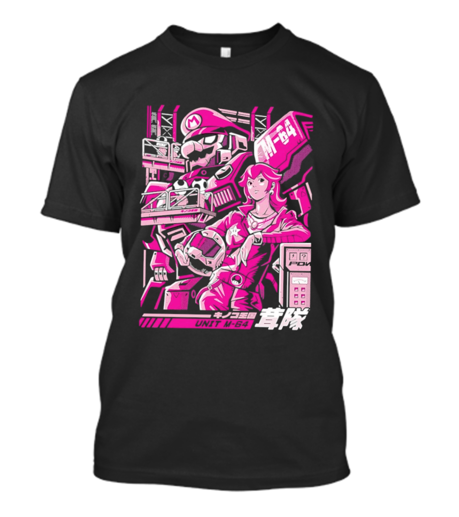 Unit M 64 Mario Mech M 64 Princess Peach T-Shirt