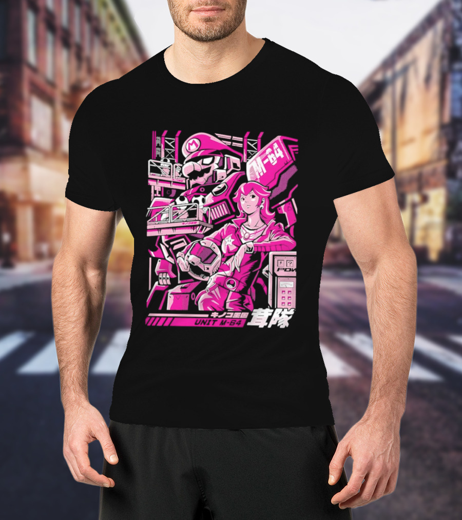 Unit M 64 Mario Mech M 64 Princess Peach T-Shirt