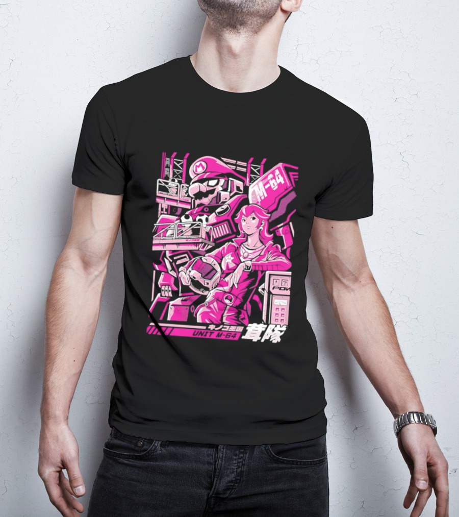Unit M 64 Mario Mech M 64 Princess Peach T-Shirt