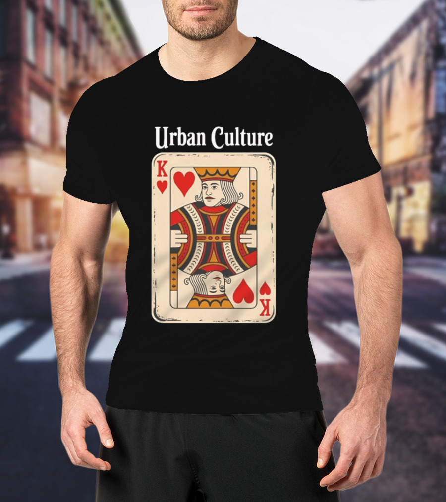 Urban Culture King Of Hearts Card T-Shirt