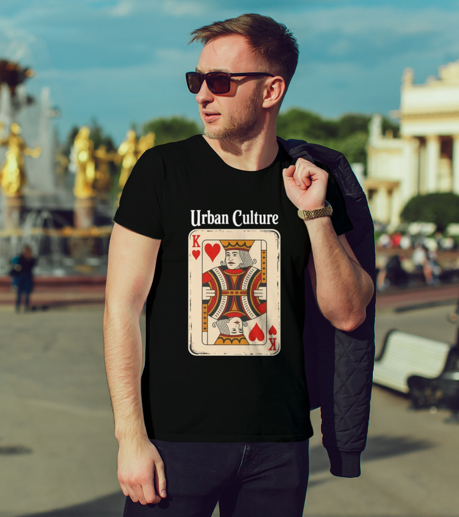 Urban Culture King Of Hearts Card T-Shirt