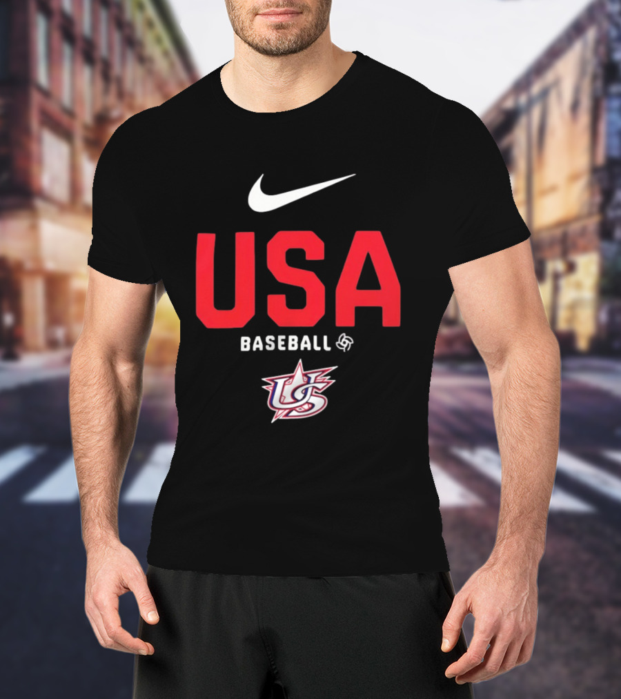 USA Baseball Nike Logo Team USA Sports Fan T-Shirt
