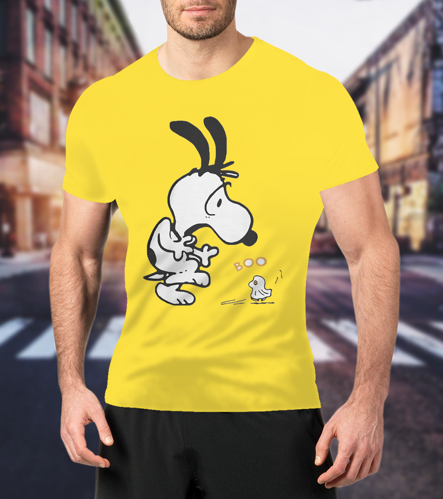 Just A Woman Who Loves Snoopy Boo Halloween T-Shirt