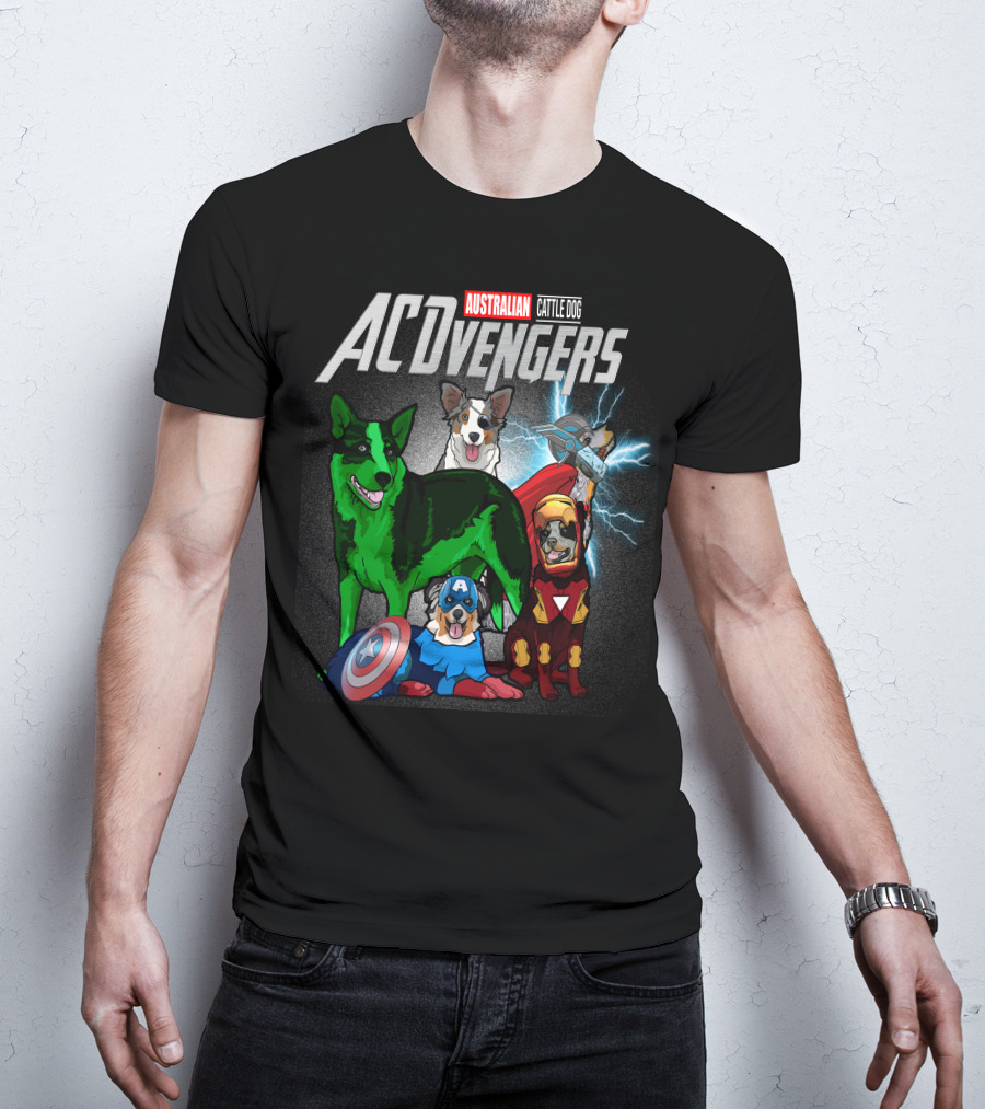 Australian Cattle Dog ACvengers Hero Pups T-Shirt