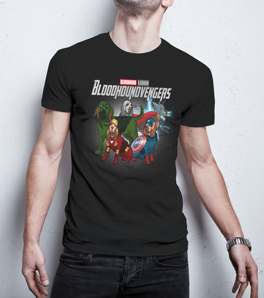 Bloodhound Bloodhoundvengers Superhero Dogs T-Shirt