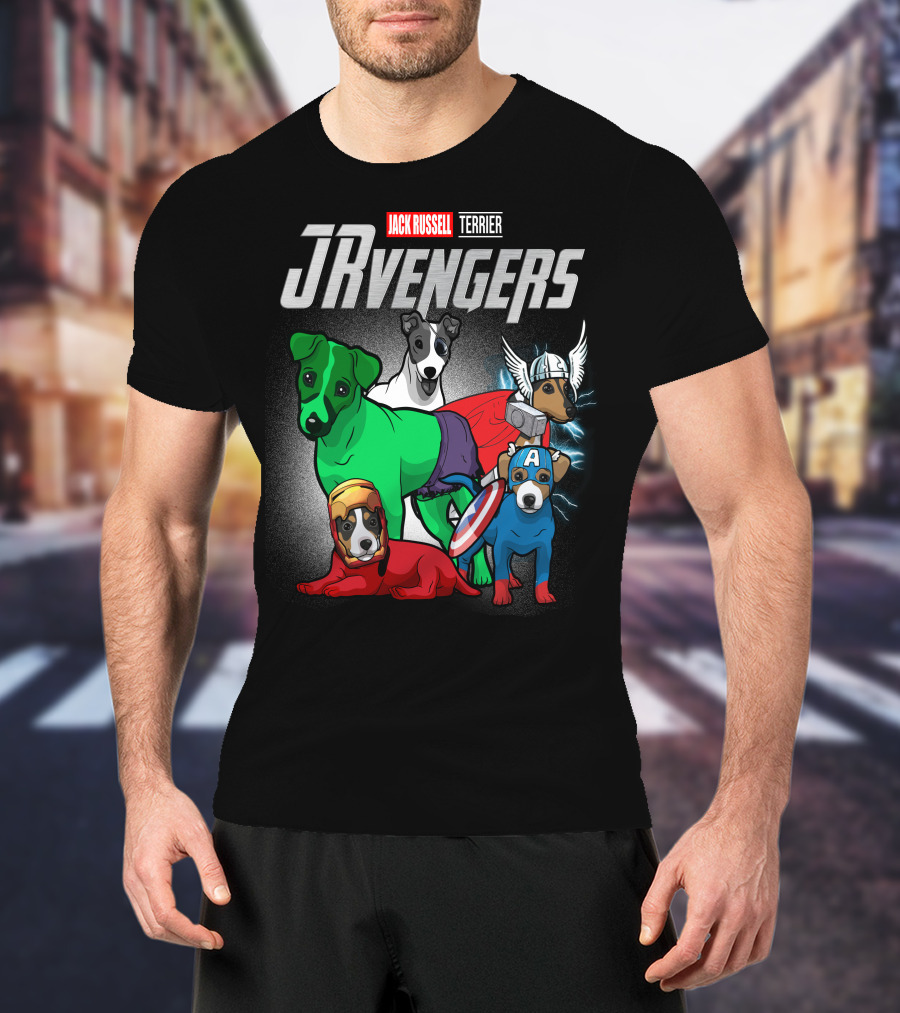 Jack Russell Terrier JRvengers Avengers Dog Costumes T-Shirt