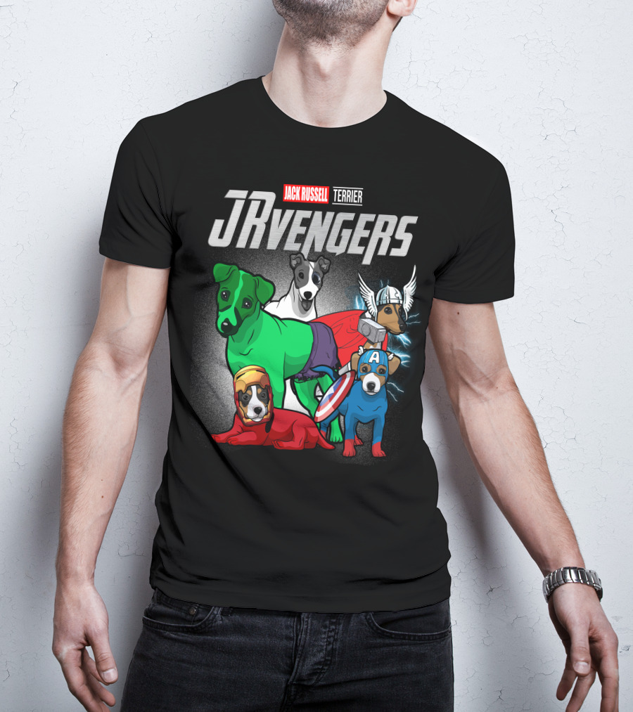 Jack Russell Terrier JRvengers Avengers Dog Costumes T-Shirt