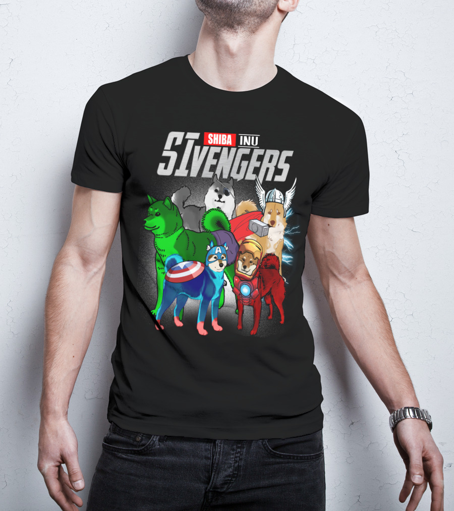 Shiba Inu SIvengers Dog Heroes Avengers T-Shirt