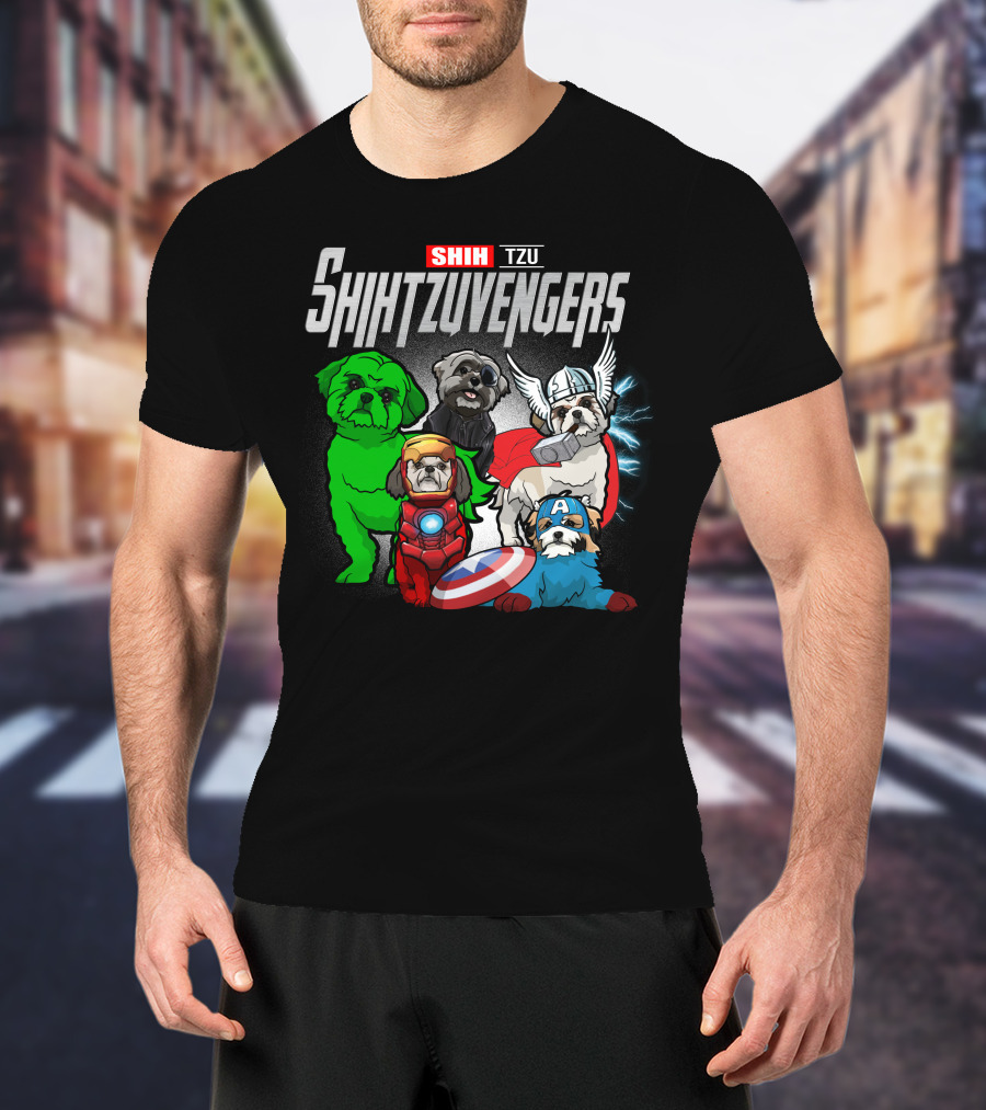 Shih Tzu Shihtzuvengers Marvel Dog T-Shirt