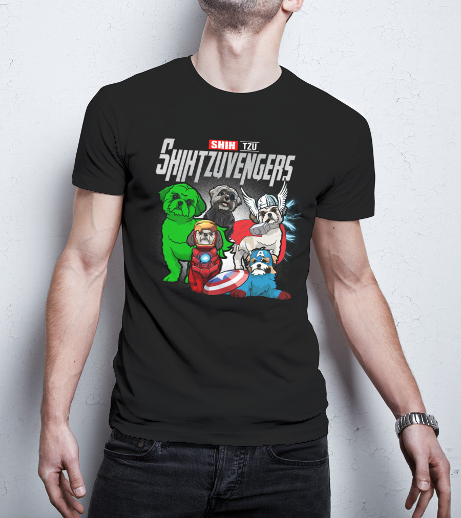 Shih Tzu Shihtzuvengers Marvel Dog T-Shirt