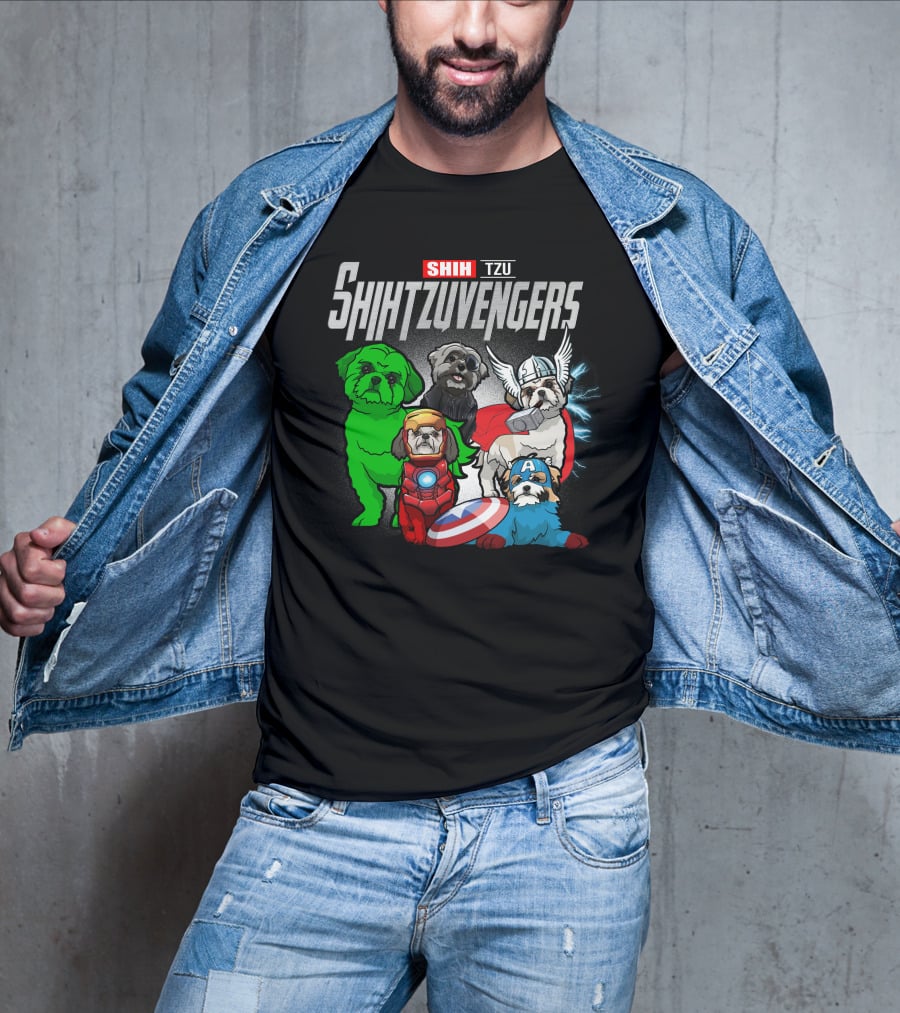 Shih Tzu Shihtzuvengers Marvel Dog T-Shirt