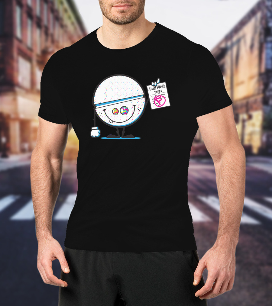 ACID FREE TEST COLORFUL SMILeY FACE 335020 T-Shirt