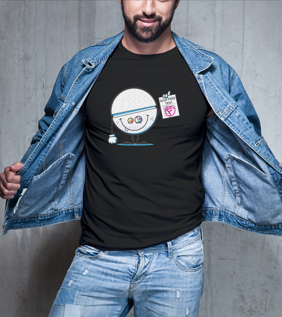 ACID FREE TEST COLORFUL SMILeY FACE 335020 T-Shirt
