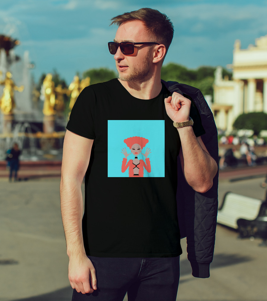 Aja 822963 Fashion Illustration Bold Red Look T-Shirt