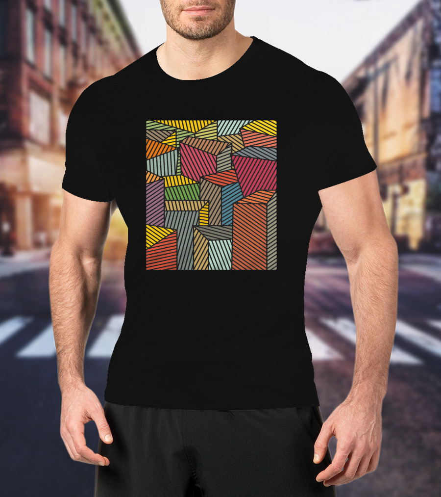 Architexture Remix 995751 Colorful Geometric Blocks T-Shirt