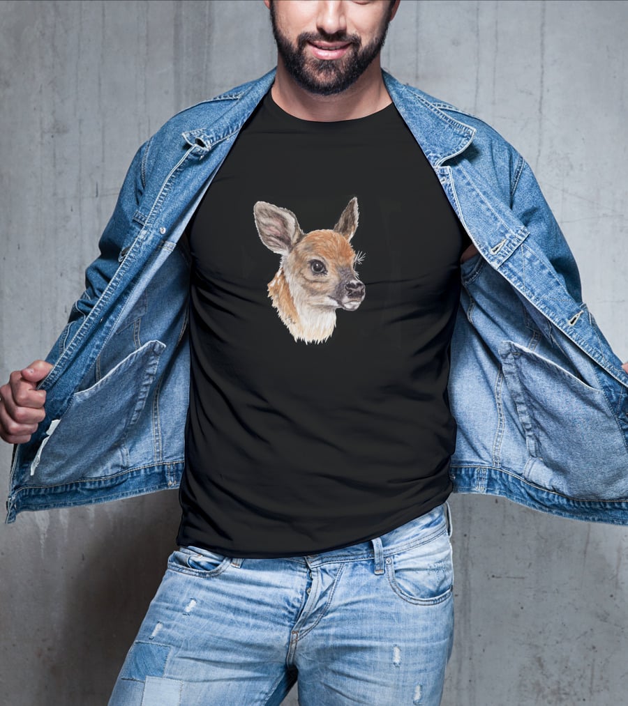 Baby Faces Fawn Wildlife Portrait 442255 T-Shirt