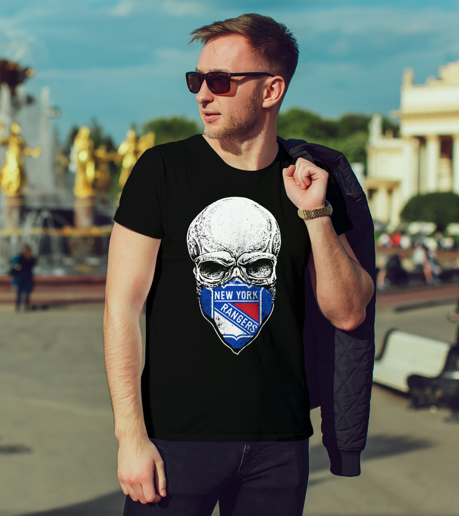 New York Rangers Skull Mask T-Shirt