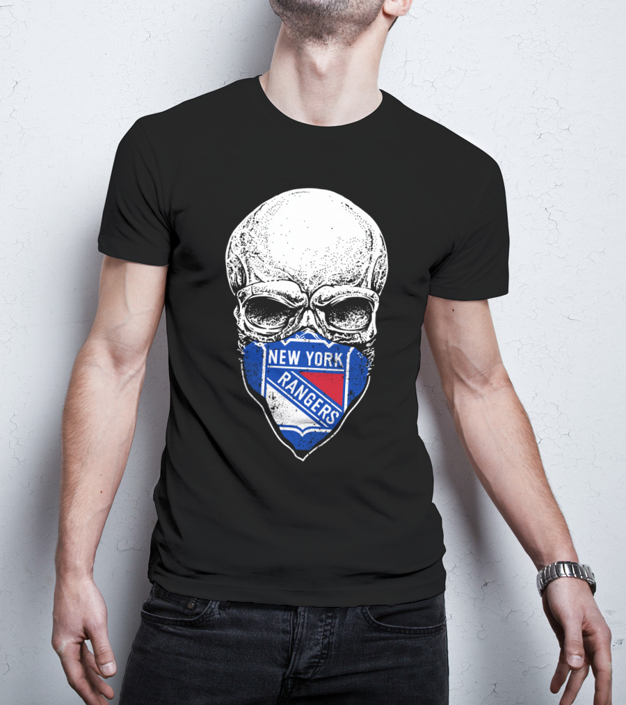 New York Rangers Skull Mask T-Shirt