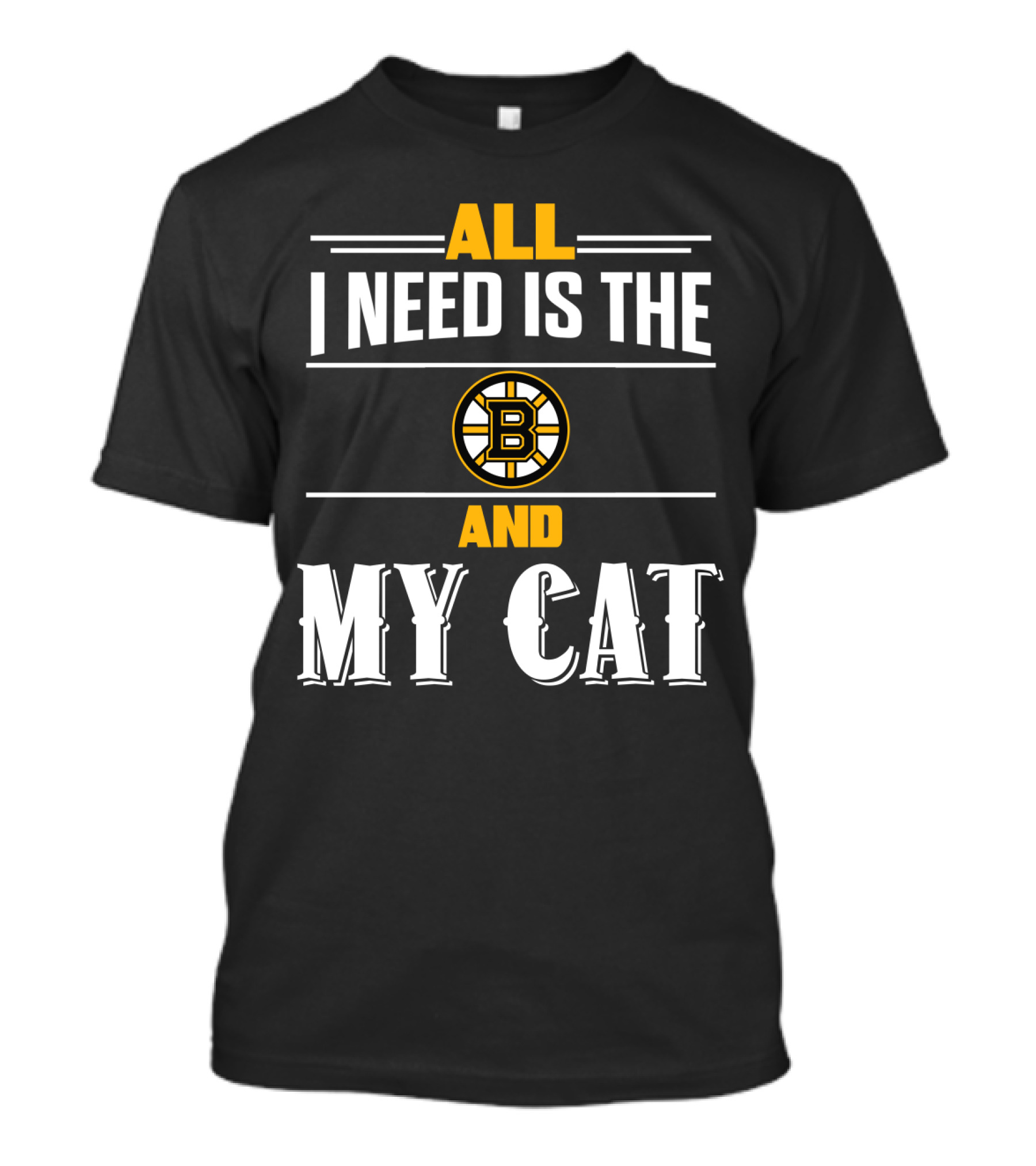 All I Need Is The Boston Bruins And My Cat T-Shirt