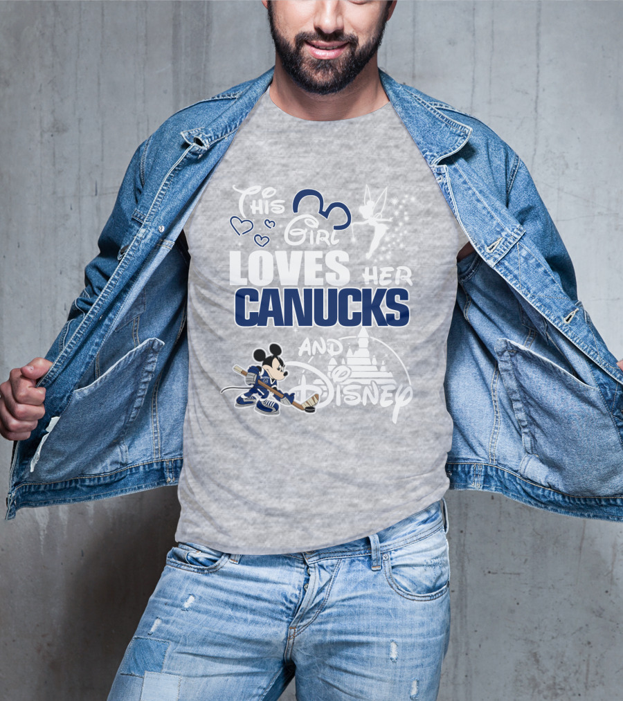 This Girl Loves Her Canucks And Disney T-Shirt