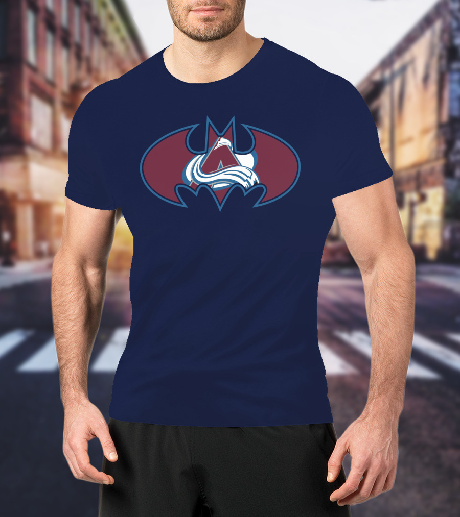 Colorado Avalanche Batman Logo Mashup T-Shirt