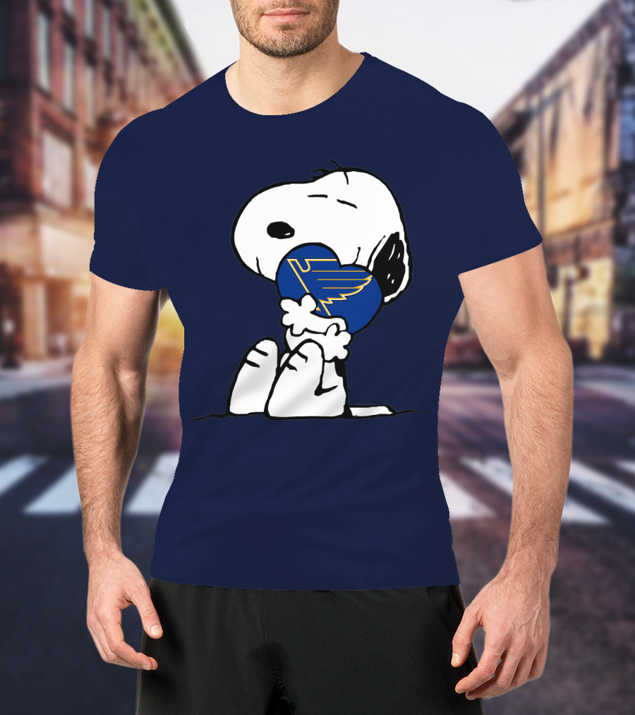 Snoopy Hugging St. Louis Blues T-Shirt