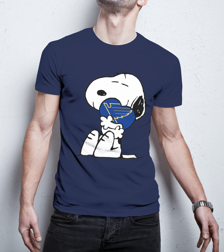 Snoopy Hugging St. Louis Blues T-Shirt