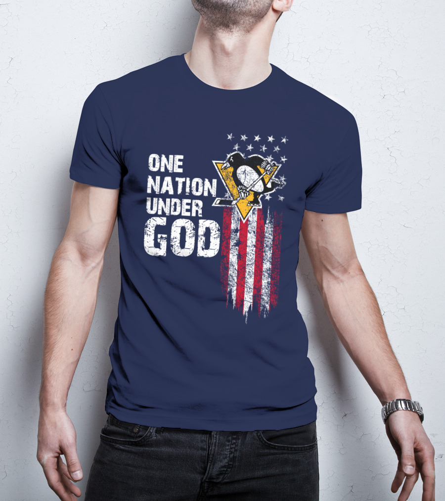 One Nation Under God Pittsburgh Penguins T-Shirt