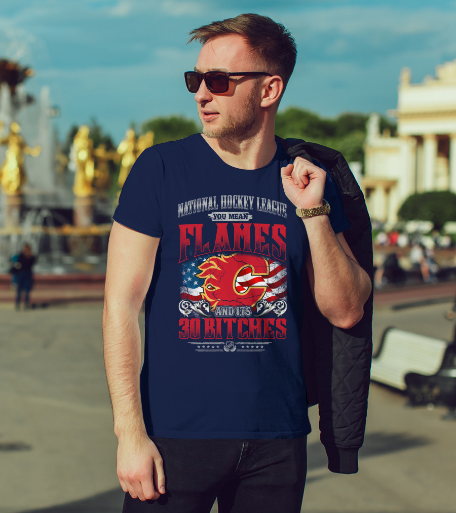 National Hockey League You Mean Flames And It's 30 Bitches T-Shirt