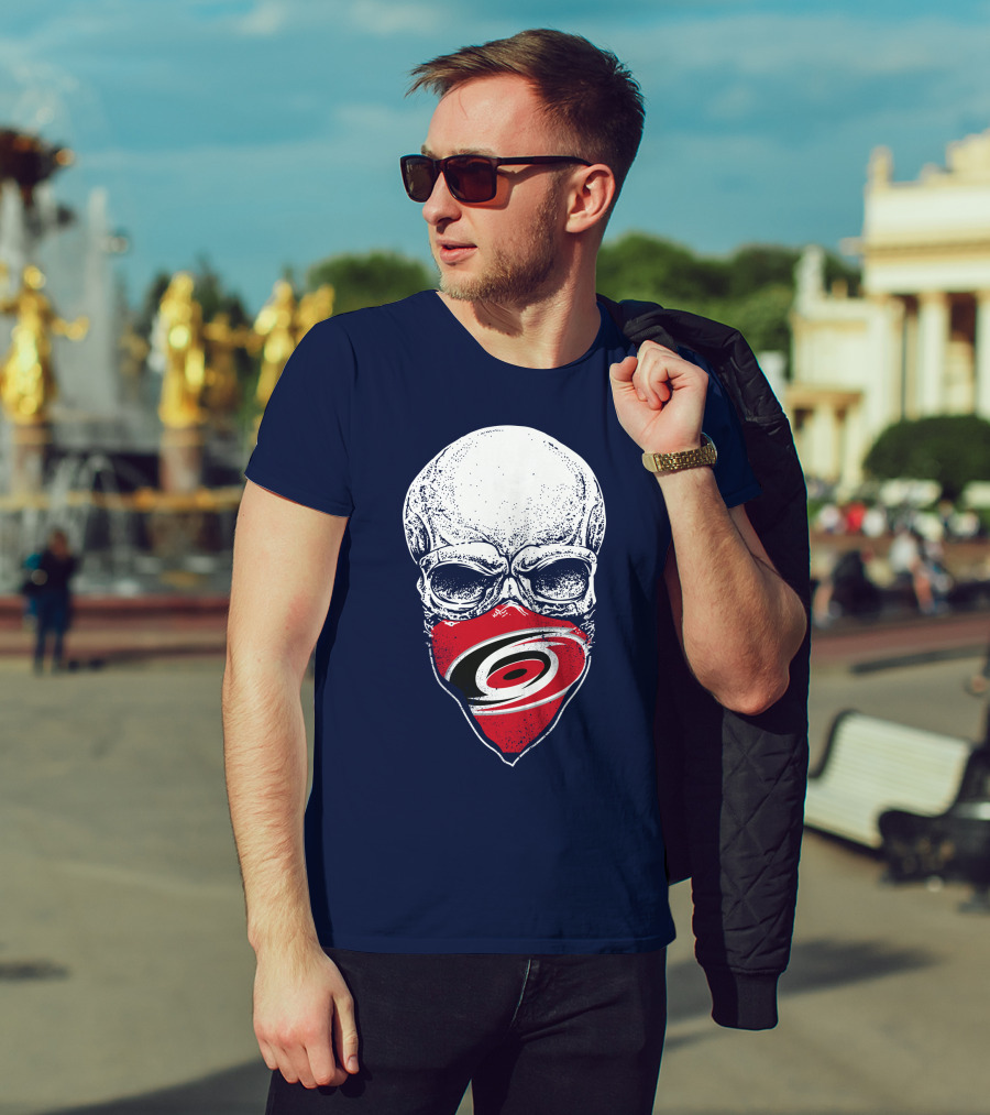 Carolina Hurricanes Skull Mask T-Shirt