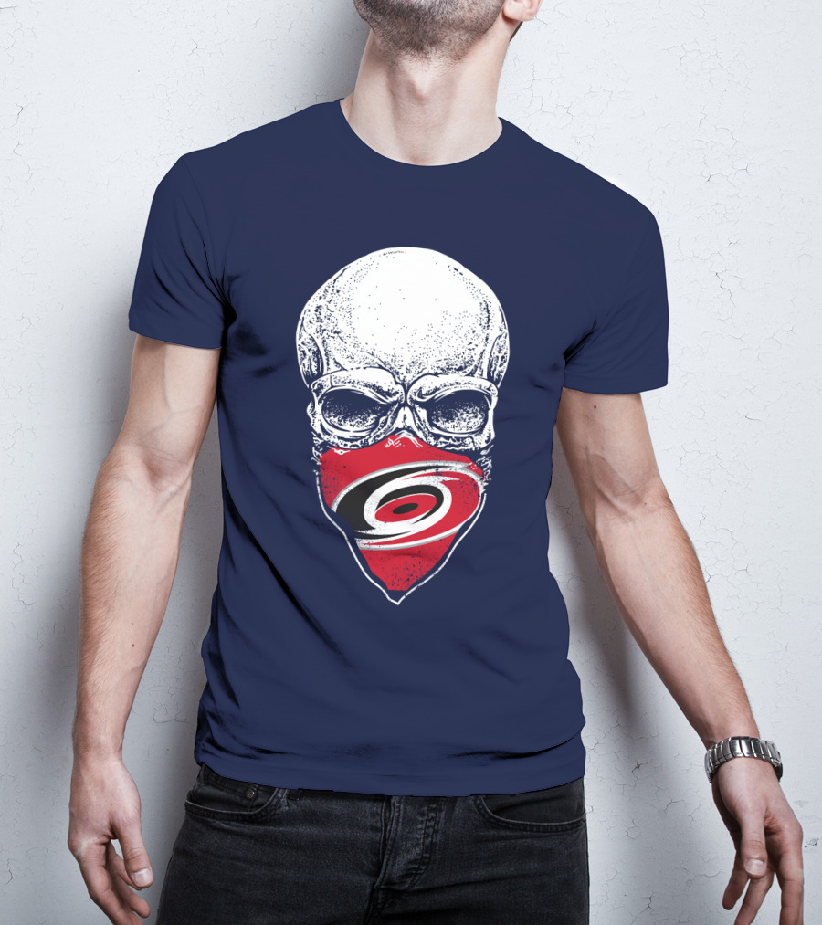 Carolina Hurricanes Skull Mask T-Shirt