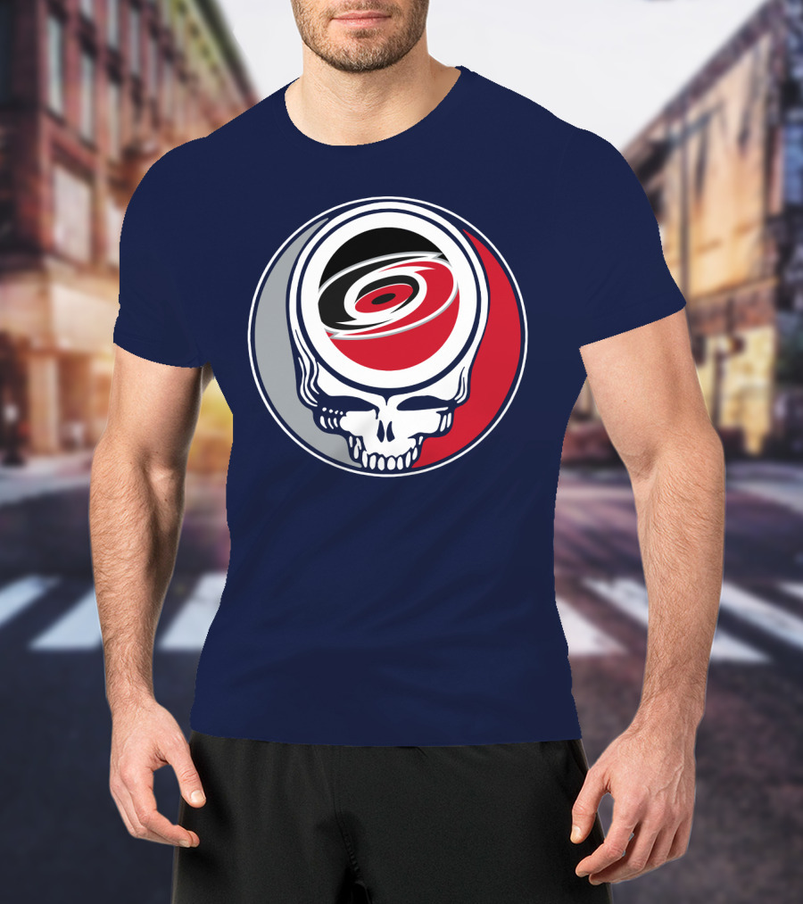 Carolina Hurricanes Grateful Dead Skull T-Shirt