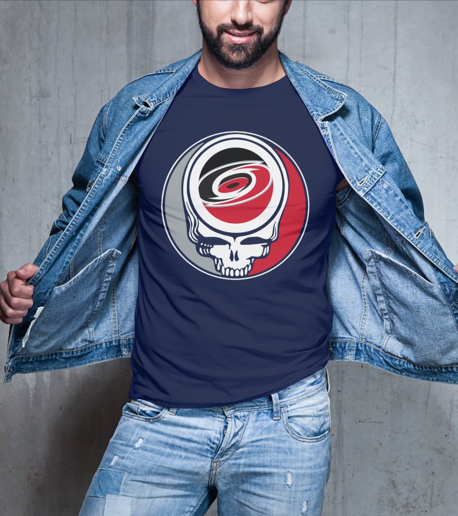 Carolina Hurricanes Grateful Dead Skull T-Shirt